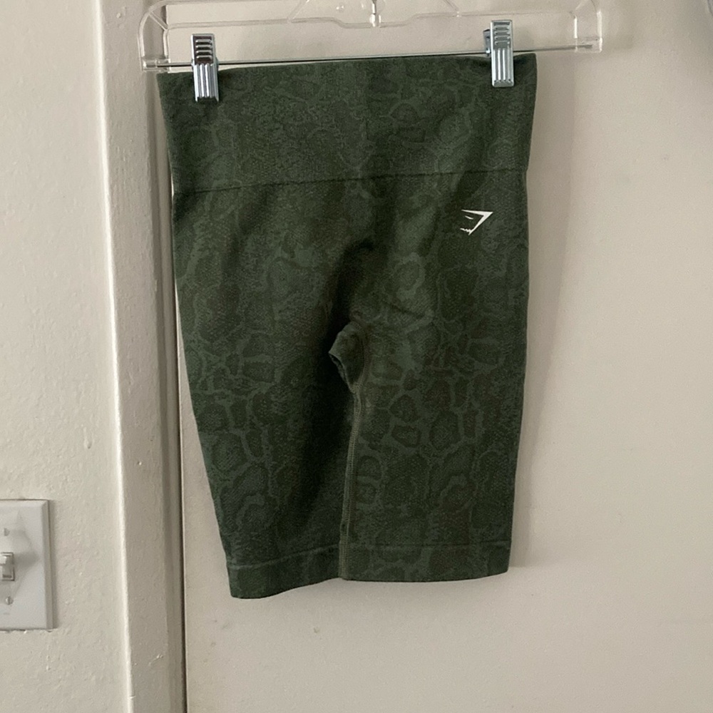 Gymshark Green Bike Shorts Athletic Style